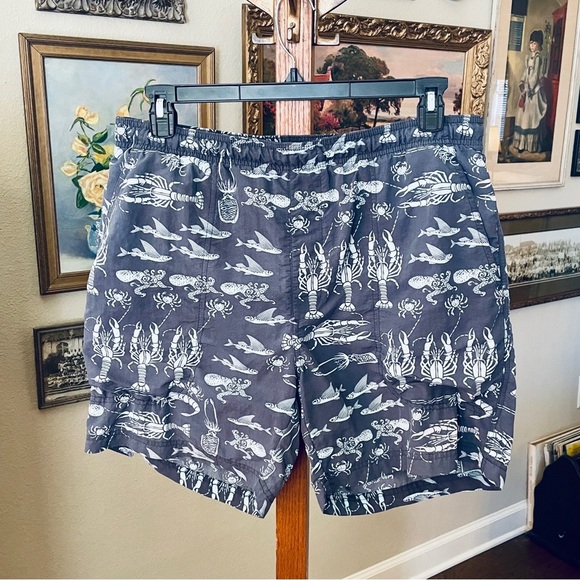 Tommy Bahama Paradise Nation premium lined swim trunks pockets 6" inseam M blue - Picture 4 of 14